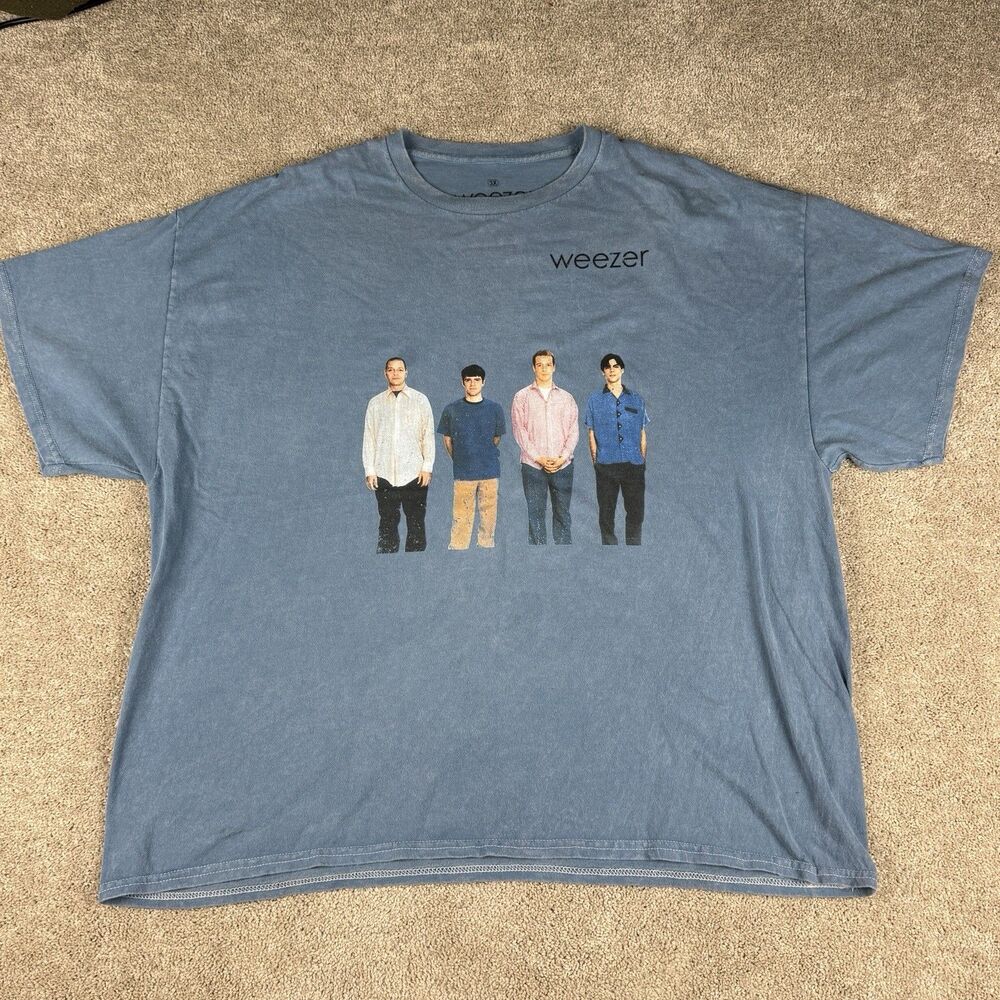 Weezer Blue Album Tour 1994 Short Sleeve T-Shirt 2024 Anniversary Reprint 3XL